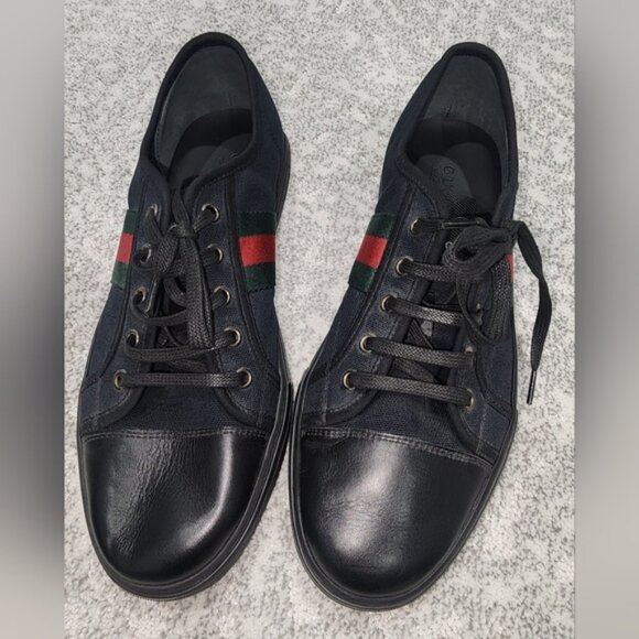 Gucci Web Sneakers Canvas sz 9 - Picture 1 of 1